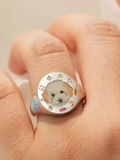 Custom Pet Portrait Ring 260617.13 - view 1