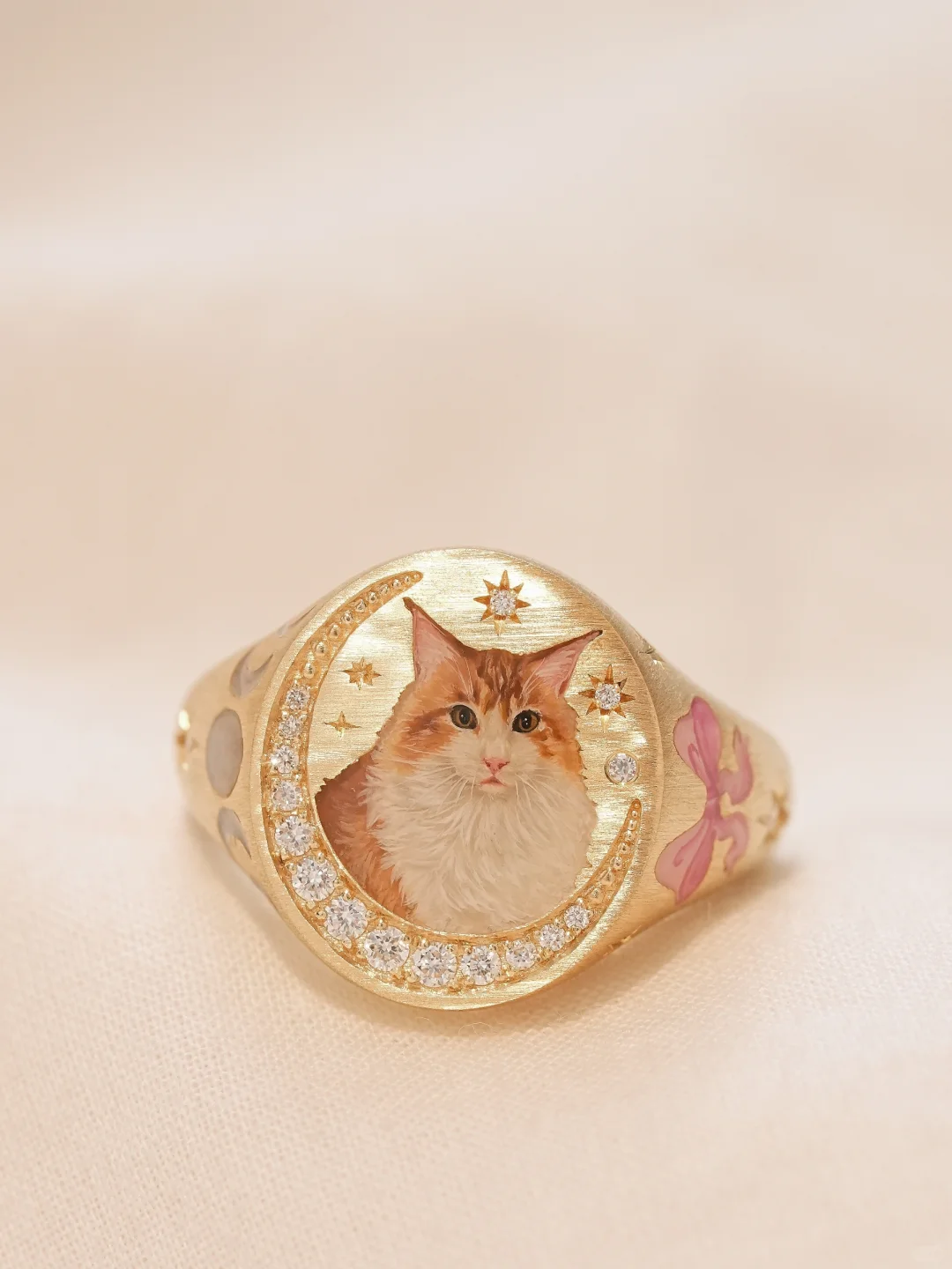 Custom Pet Portrait Ring 260617.3 - view 1