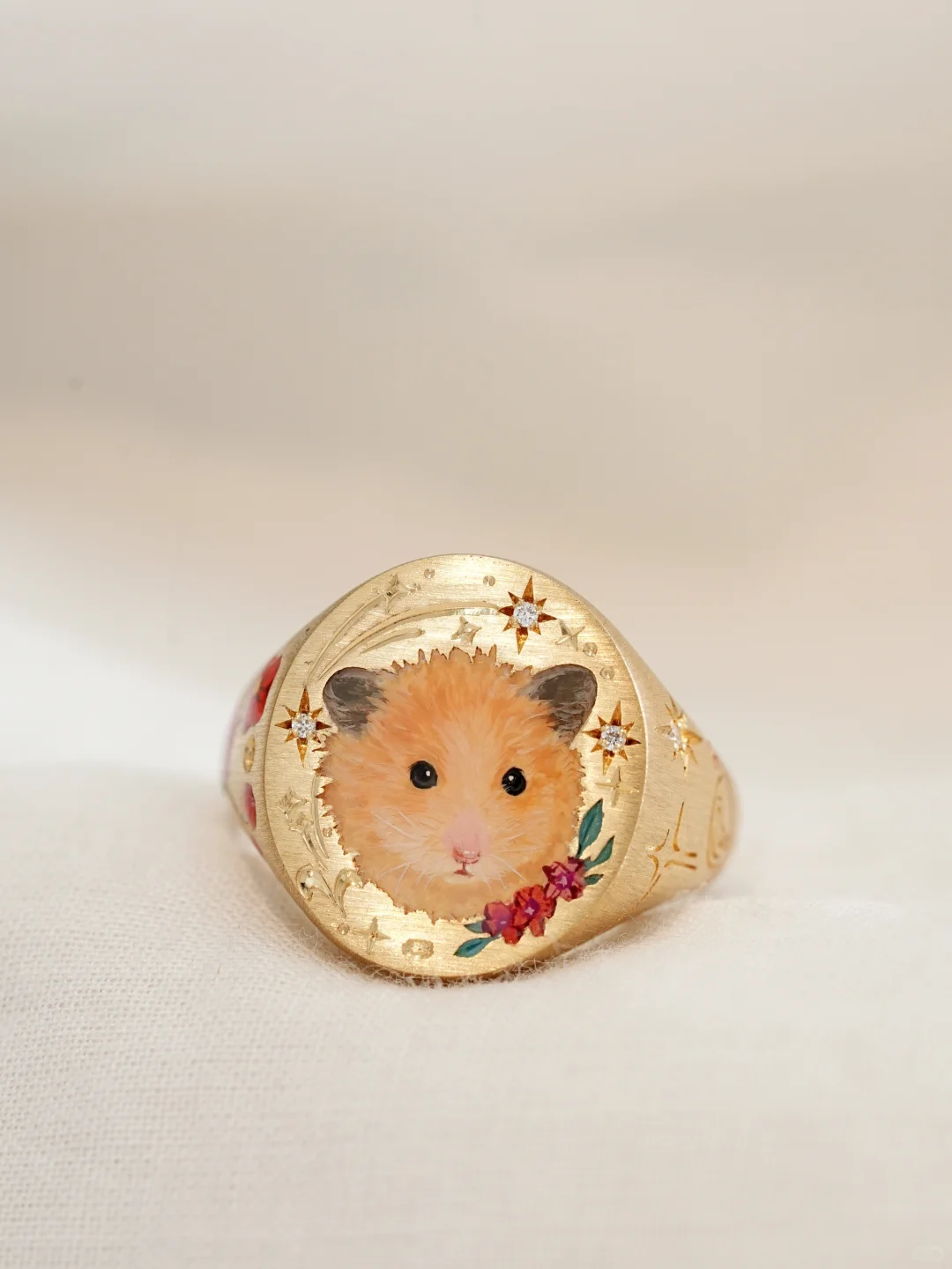 Custom Pet Portrait Ring 260617.15 - view 1