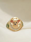 Custom Pet Portrait Ring 260617.10 - view 1