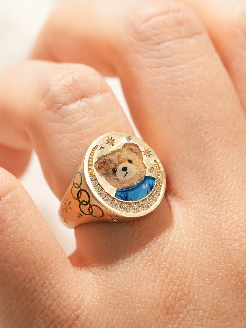 Custom Pet Portrait Ring 260617.8 - view 1