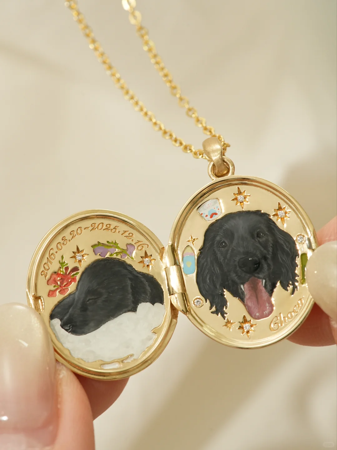 Double Dog Memory Pet Locket image 2