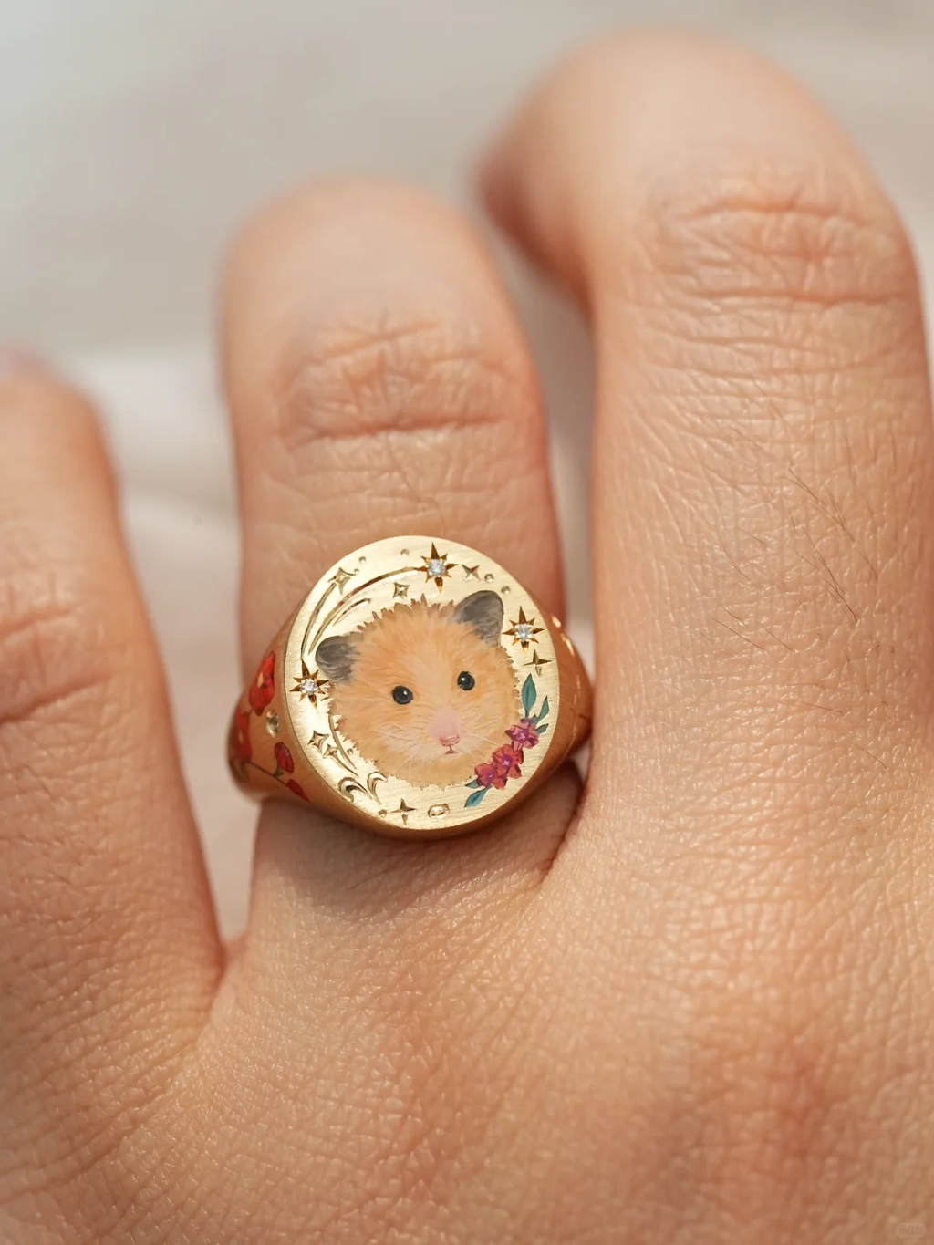 Custom Pet Portrait Ring 260617.15 - view 2