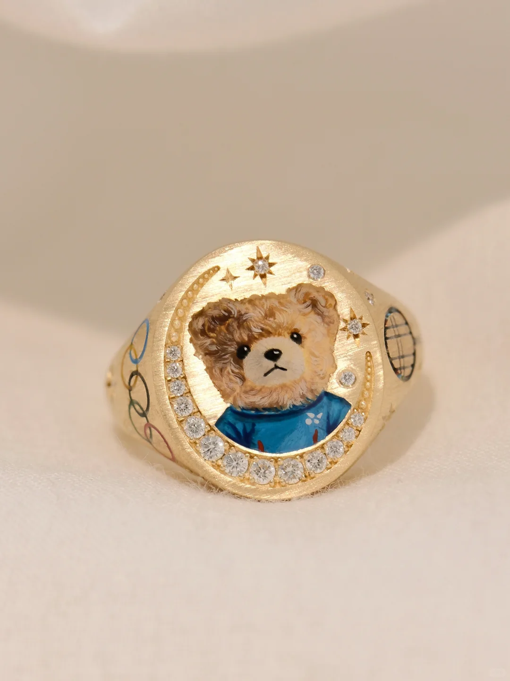Custom Pet Portrait Ring 260617.8 - view 2