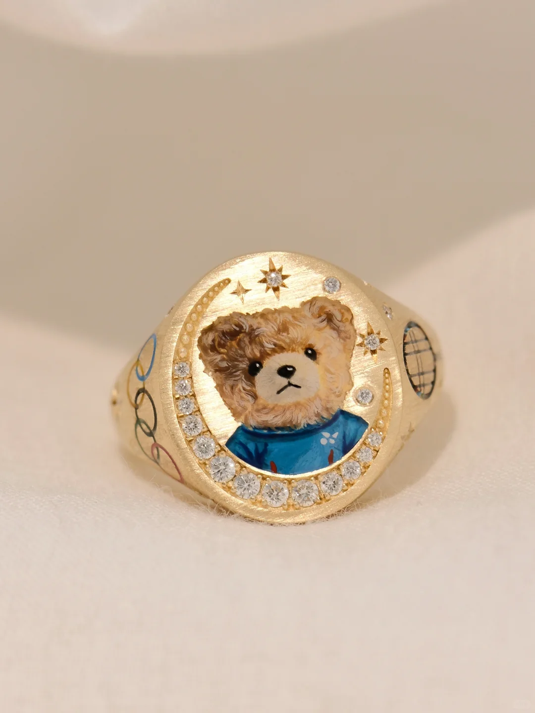 Custom Pet Portrait Ring 260617.8 - view 2