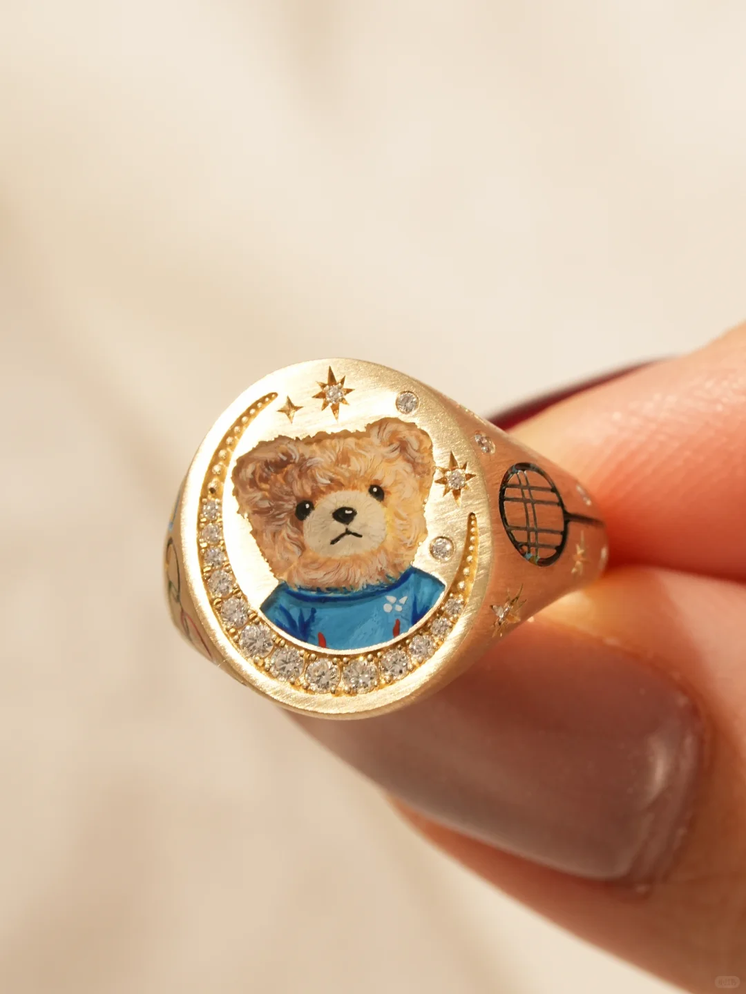 Custom Pet Portrait Ring 260617.8 - view 3