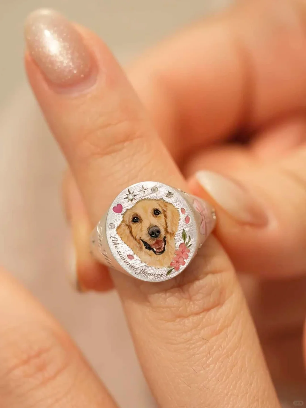 Custom Pet Portrait Ring 260617.12 - view 3