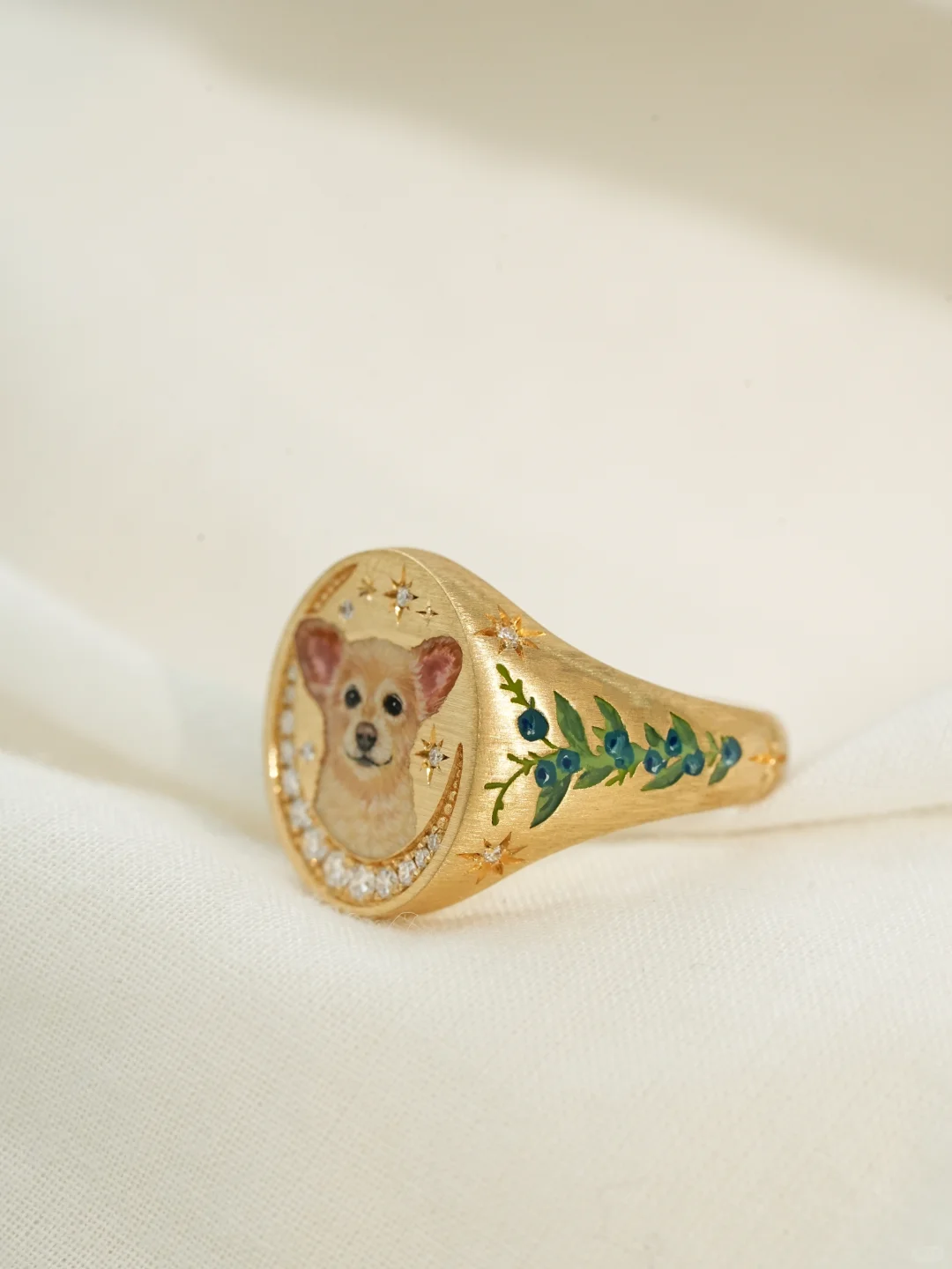 Custom Pet Portrait Ring 260617.10 - view 3