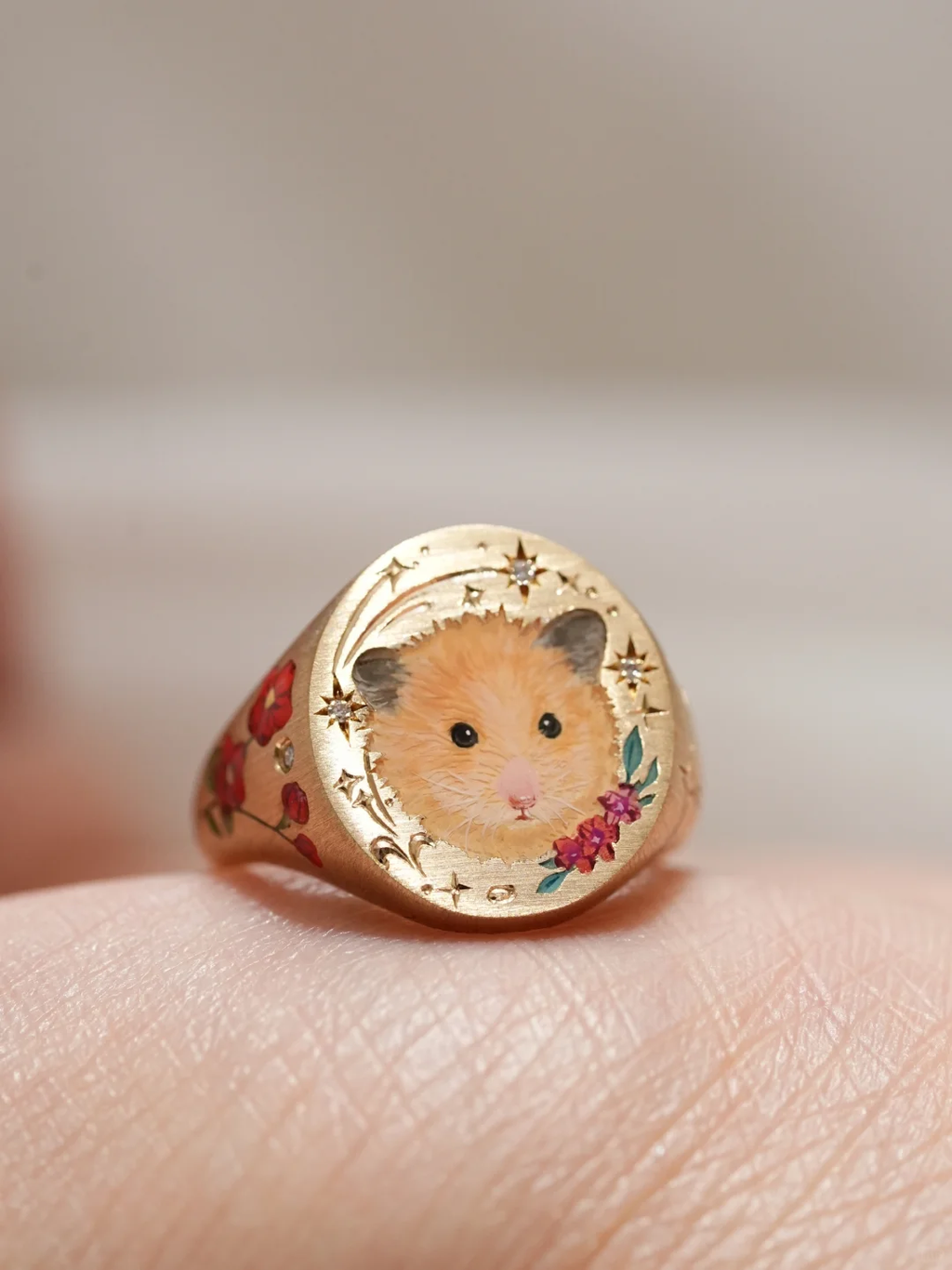 Custom Pet Portrait Ring 260617.15 - view 3
