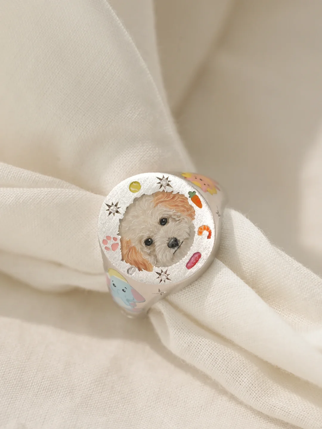 Custom Pet Portrait Ring 260617.13 - view 4