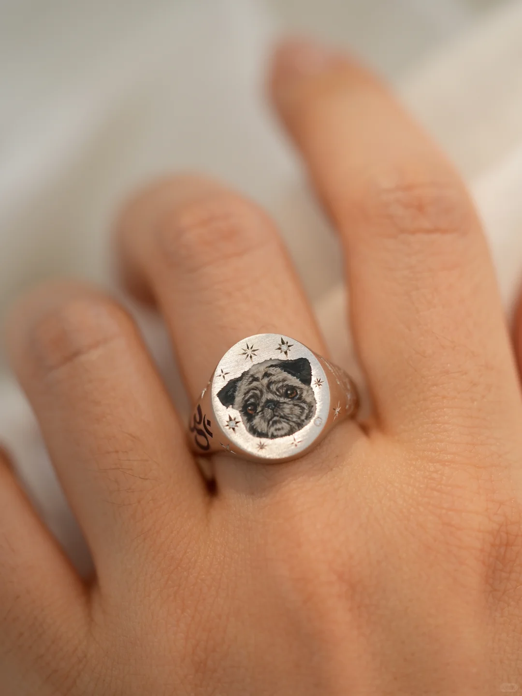 Custom Pet Portrait Ring 260617.16 - view 4