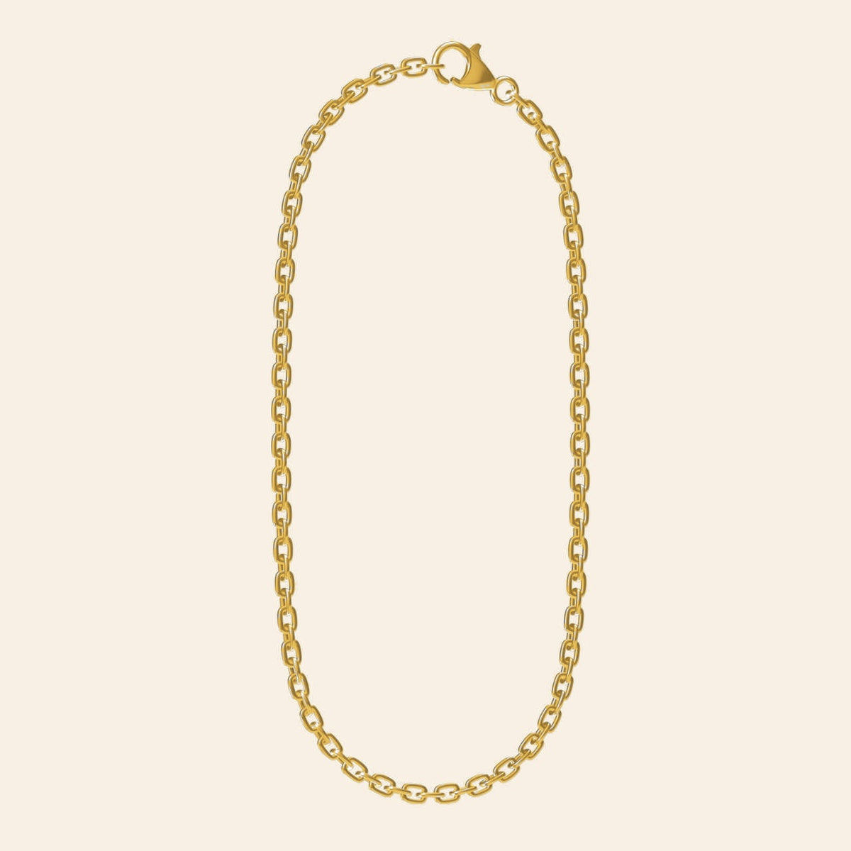 Cross-Shaped Flower Chain — 18K Gold Full chain