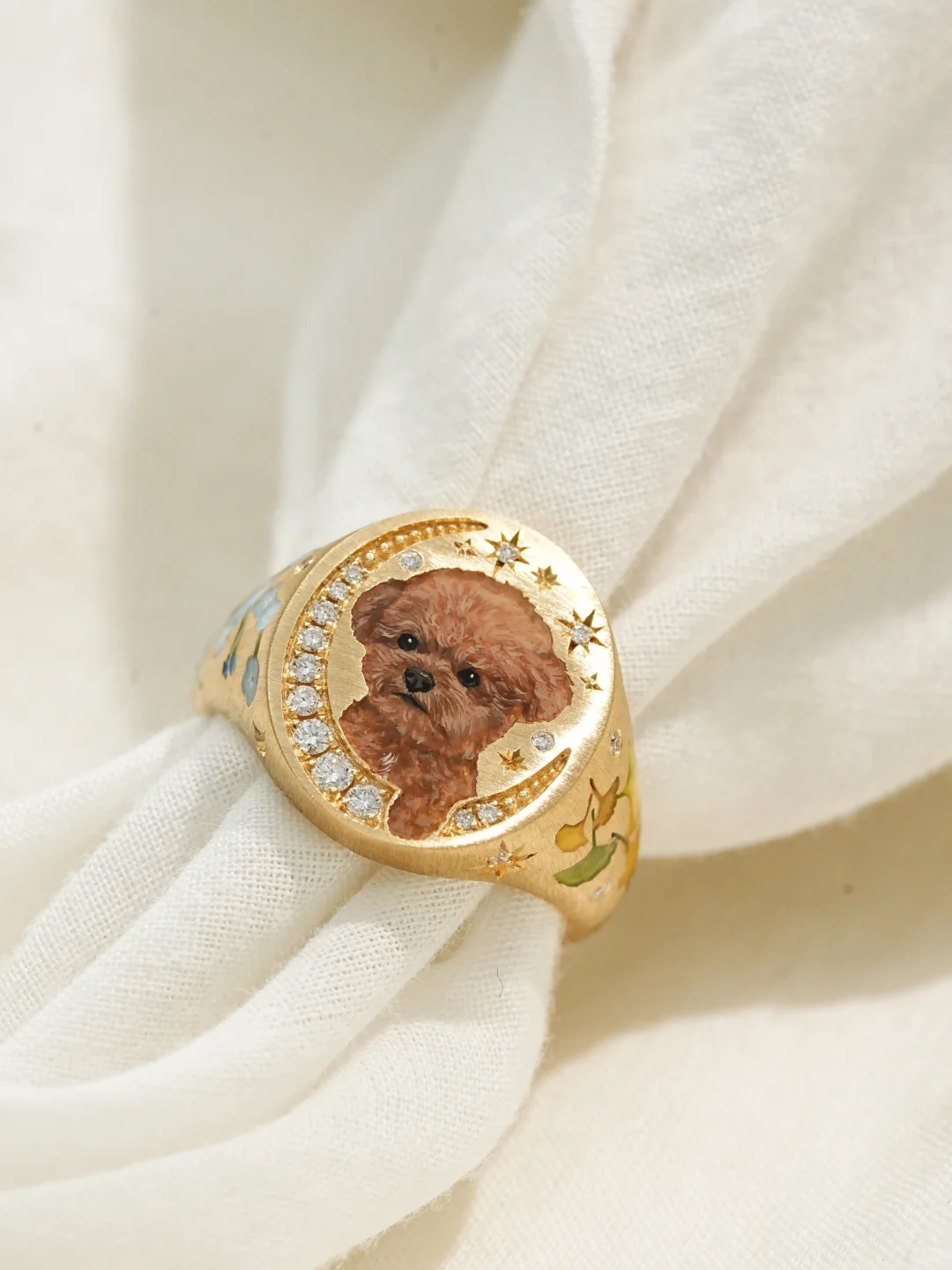 Petite Pet Portrait Ring - view 2