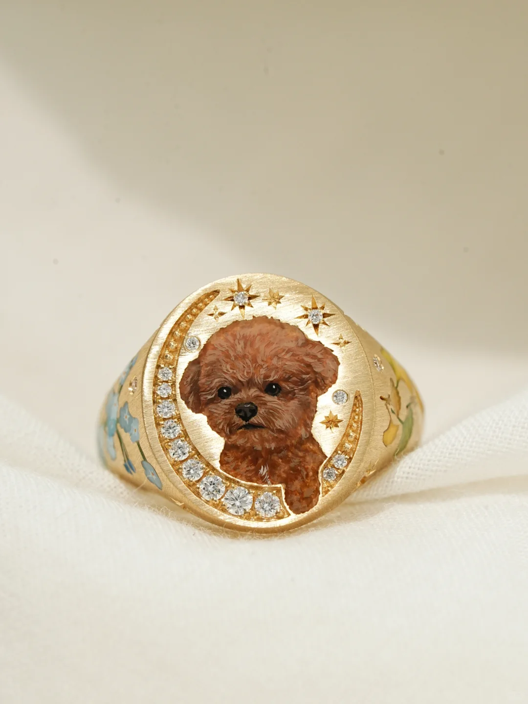 Petite Pet Portrait Ring - view 1