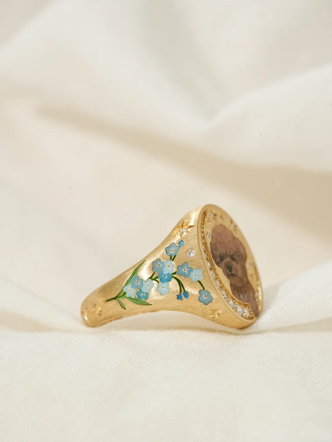 Petite Pet Portrait Ring - view 3