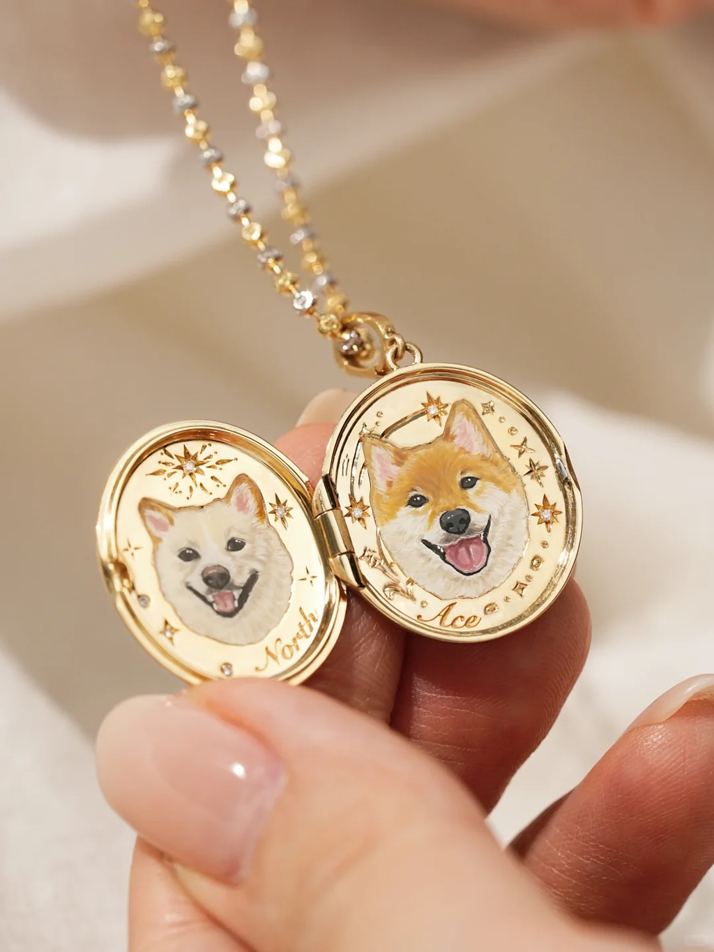 Two Hearts Pet Locket - view 1