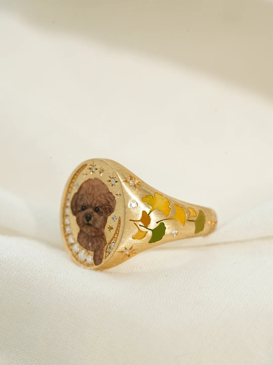 Petite Pet Portrait Ring - view 4